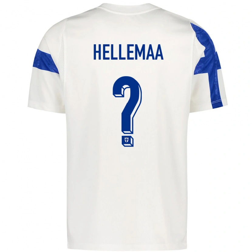 Danxen Kid Finland Altti Hellemaa #0 White Blue Home Jersey 26-28 T-Shirt