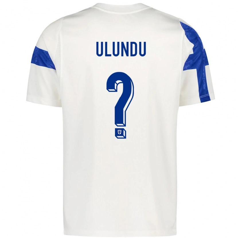 Danxen Kid Finland Vincent Ulundu #0 White Blue Home Jersey 26-28 T-Shirt