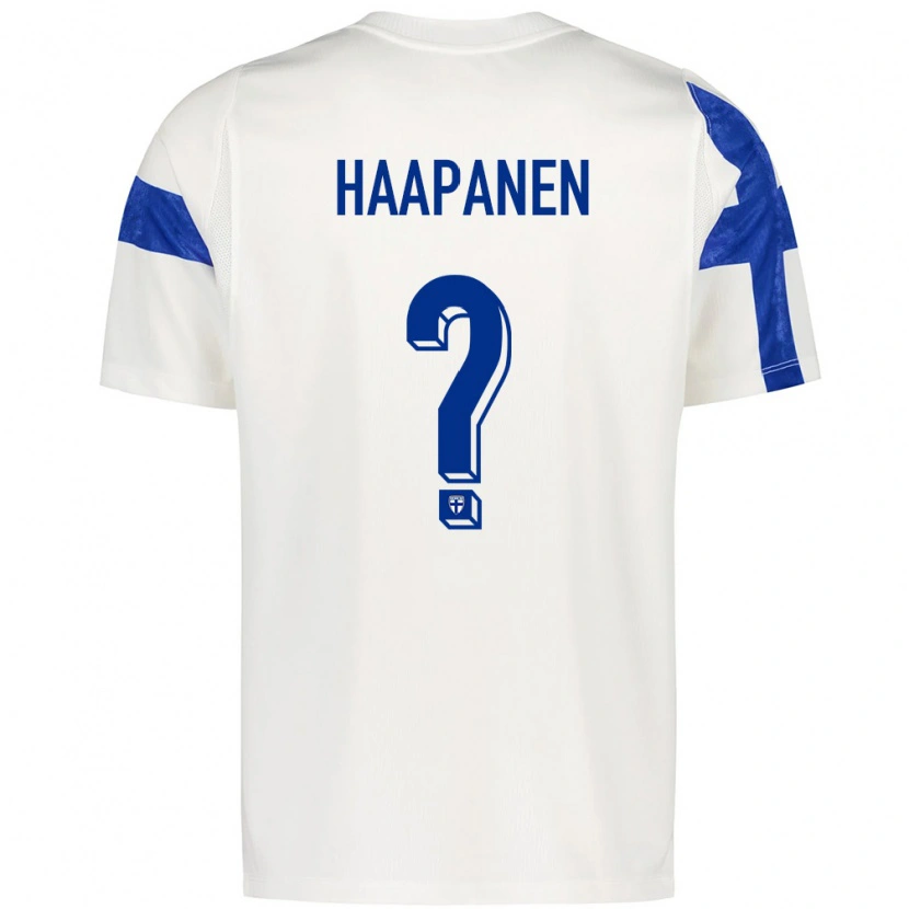 Danxen Kid Finland Mitja Haapanen #0 White Blue Home Jersey 26-28 T-Shirt