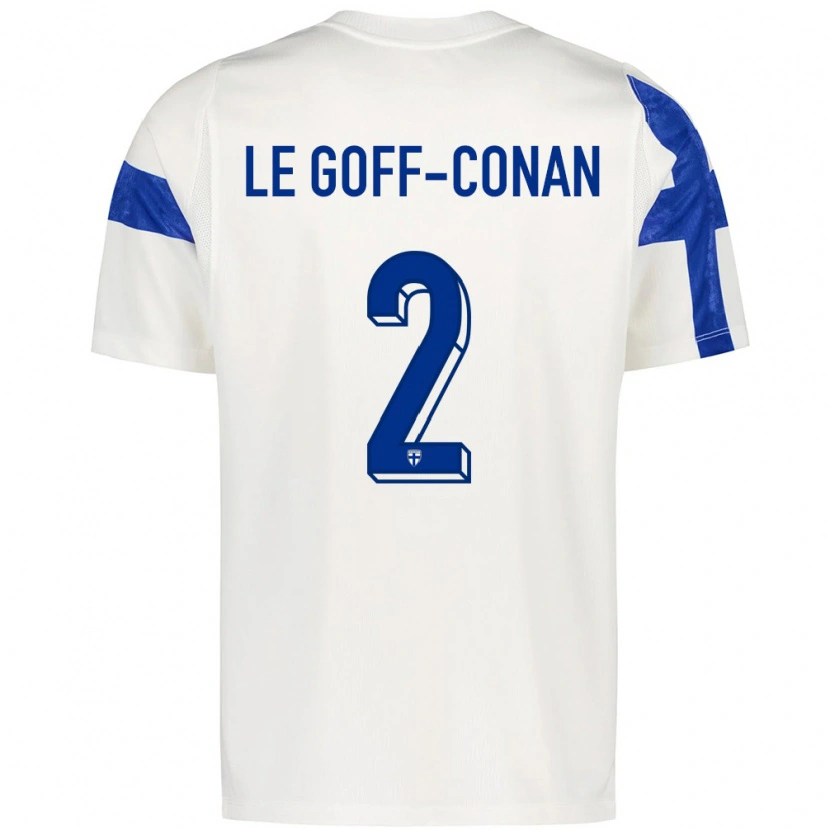 Danxen Kid Finland Adam Le Goff-Conan #2 White Blue Home Jersey 26-28 T-Shirt