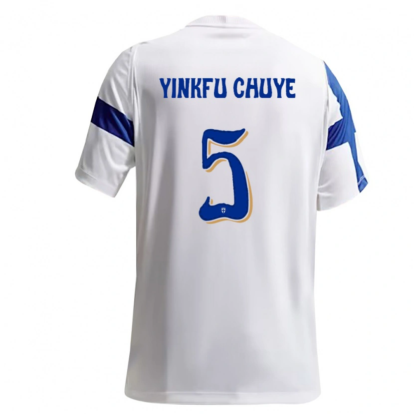 Danxen Kid Finland Miguel Yinkfu Chuye #5 White Blue Home Jersey 26-28 T-Shirt