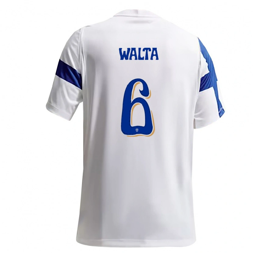 Danxen Kid Finland Leo Walta #6 White Blue Home Jersey 26-28 T-Shirt
