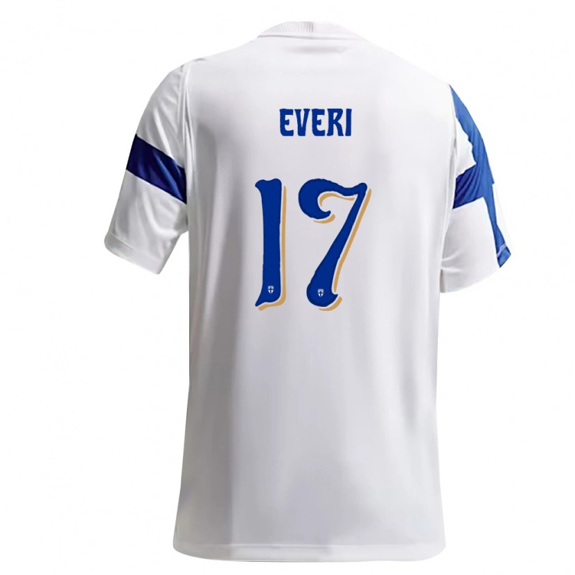 Danxen Kid Finland Viljami Everi #17 White Blue Home Jersey 26-28 T-Shirt
