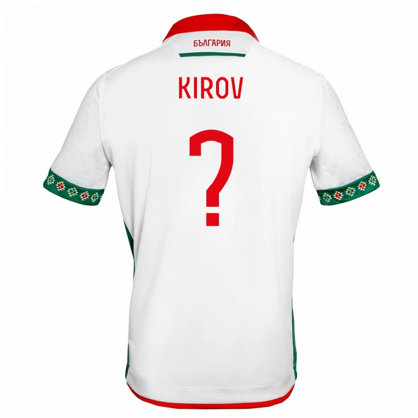 Danxen Kid Bulgaria Vasil Kirov #0 White Green Red Home Jersey 26-28 T-Shirt