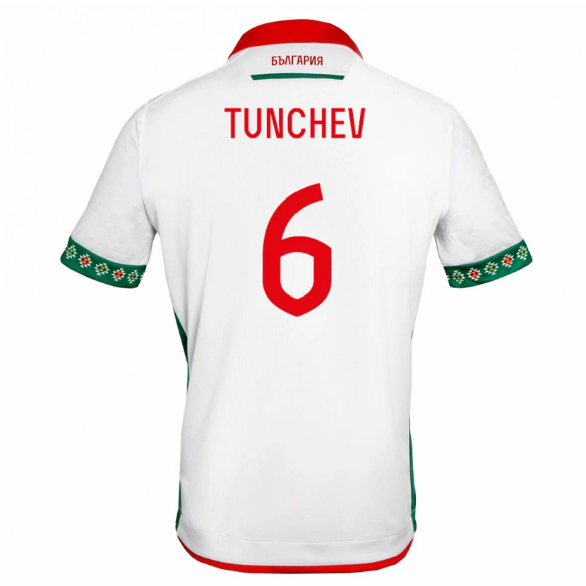 Danxen Kid Bulgaria Aleks Tunchev #6 White Green Red Home Jersey 26-28 T-Shirt