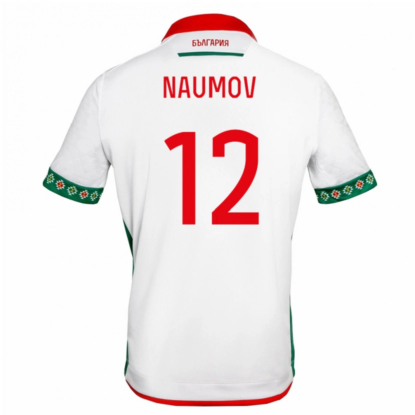 Danxen Kid Bulgaria Daniel Naumov #12 White Green Red Home Jersey 26-28 T-Shirt