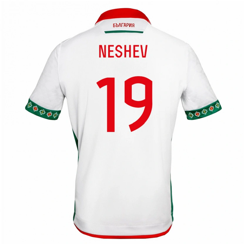 Danxen Kid Bulgaria Andrey Neshev #19 White Green Red Home Jersey 26-28 T-Shirt