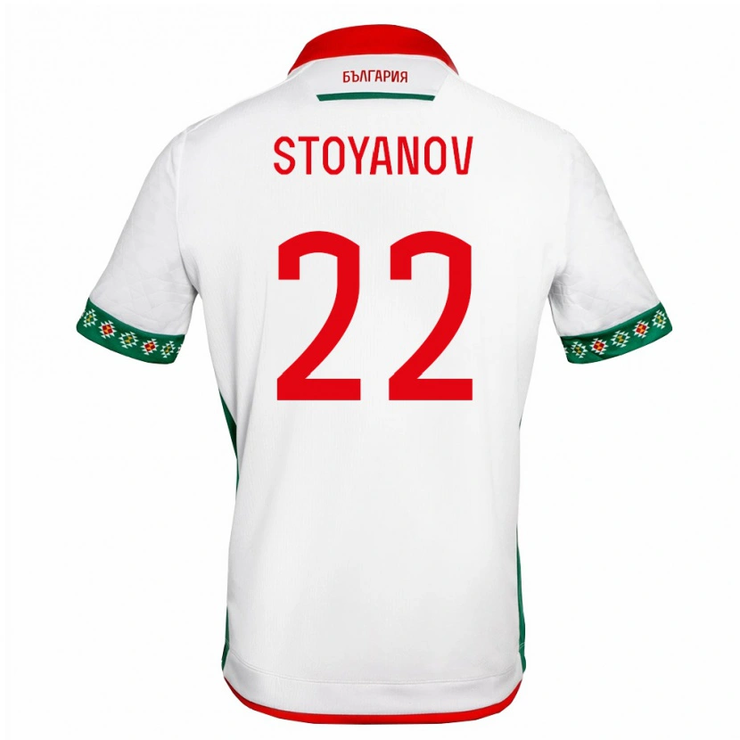 Danxen Kid Bulgaria Kristiyan Stoyanov #22 White Green Red Home Jersey 26-28 T-Shirt