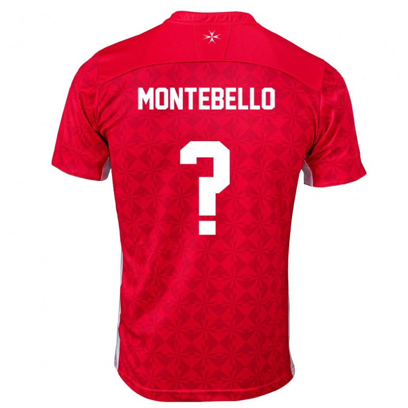 Danxen Kid Malta Isaac Montebello #0 Red White Home Jersey 26-28 T-Shirt