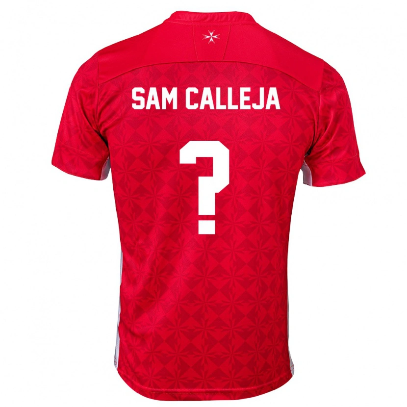 Danxen Kid Malta Sam Calleja #0 Red White Home Jersey 26-28 T-Shirt