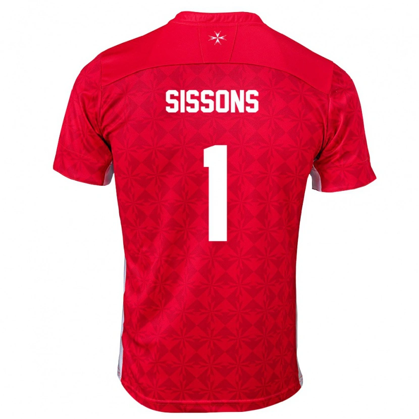 Danxen Kid Malta James Sissons #1 Red White Home Jersey 26-28 T-Shirt