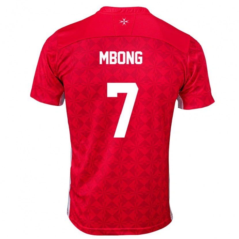 Danxen Kid Malta Joseph Mbong #7 Red White Home Jersey 26-28 T-Shirt