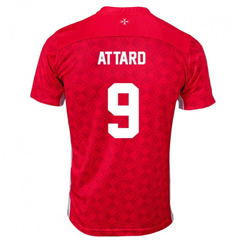 Danxen Kid Malta Denzel Attard #9 Red White Home Jersey 26-28 T-Shirt