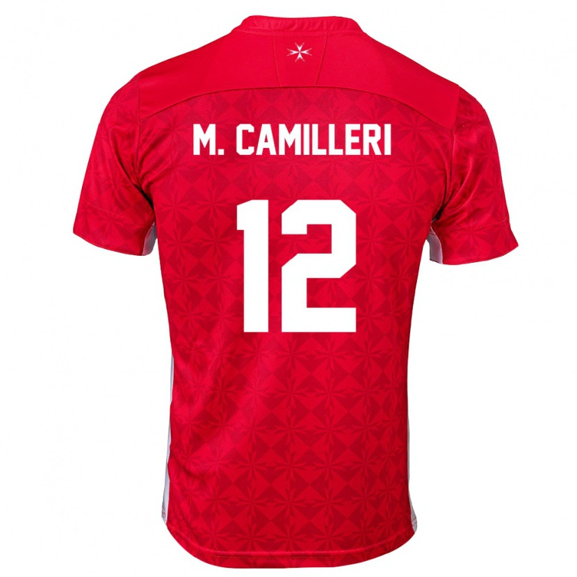 Danxen Kid Malta Miguel Camilleri #12 Red White Home Jersey 26-28 T-Shirt