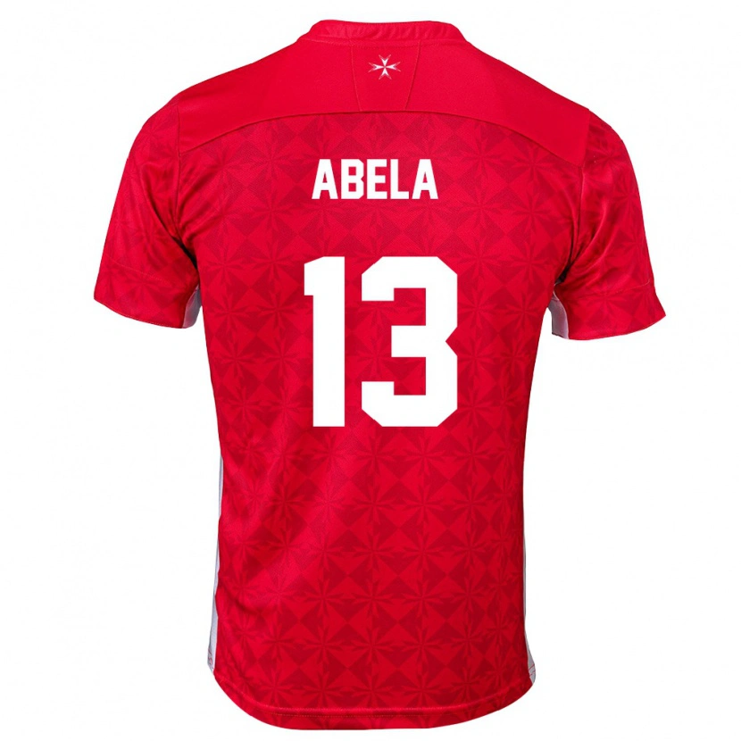 Danxen Kid Malta Deacon Abela #13 Red White Home Jersey 26-28 T-Shirt