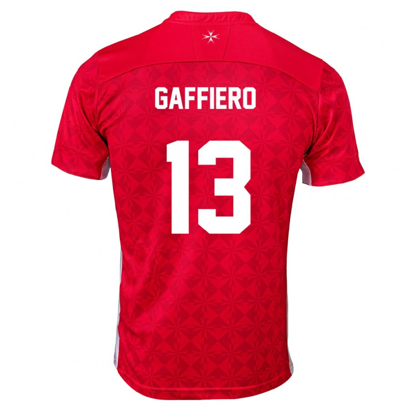 Danxen Kid Malta Jerome Gaffiero #13 Red White Home Jersey 26-28 T-Shirt