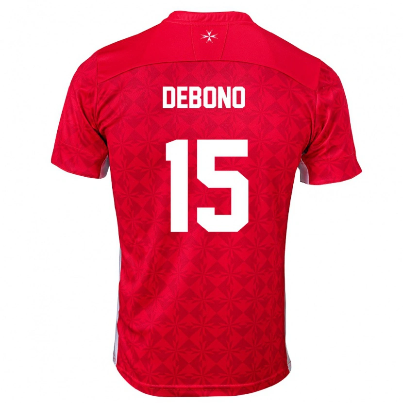 Danxen Kid Malta Mattias Debono #15 Red White Home Jersey 26-28 T-Shirt