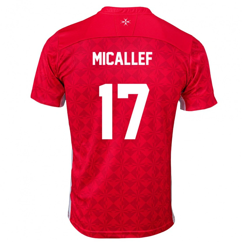 Danxen Kid Malta Francois Micallef #17 Red White Home Jersey 26-28 T-Shirt