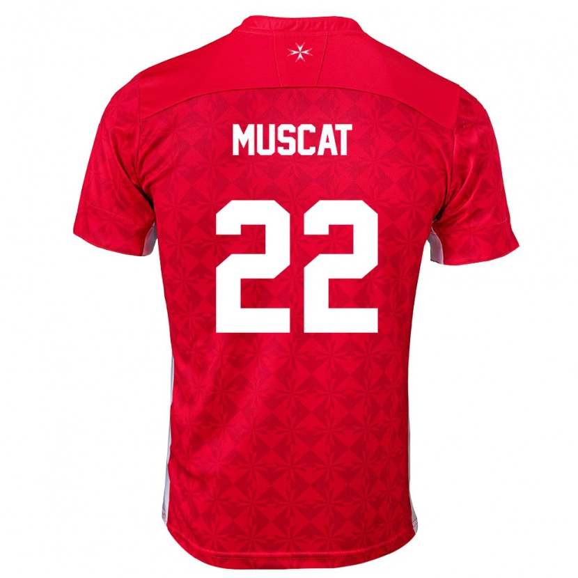 Danxen Kid Malta Zach Muscat #22 Red White Home Jersey 26-28 T-Shirt