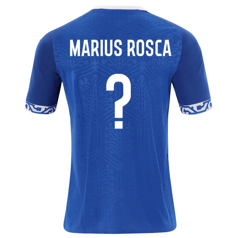 Danxen Kid Moldova Marius Rosca #0 Royal Blue White Home Jersey 26-28 T-Shirt