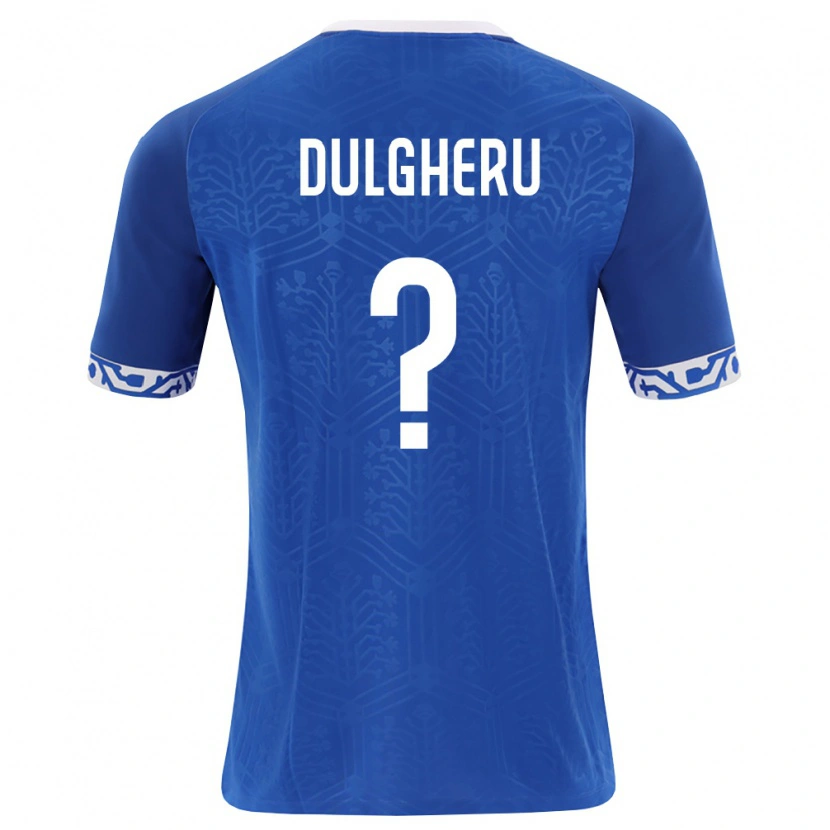 Danxen Kid Moldova Massimo Dulgheru #0 Royal Blue White Home Jersey 26-28 T-Shirt