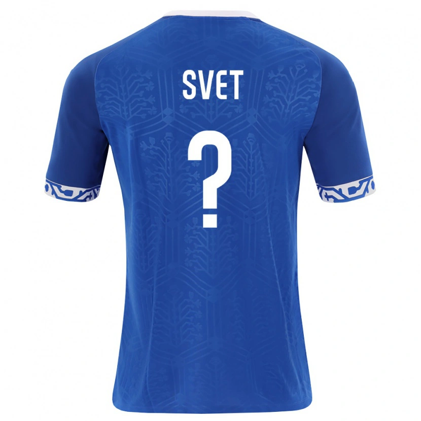 Danxen Kid Moldova Stanislav Svet #0 Royal Blue White Home Jersey 26-28 T-Shirt