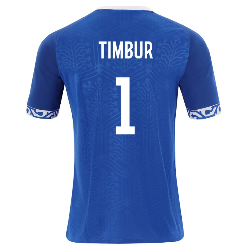 Danxen Kid Moldova Emil Timbur #1 Royal Blue White Home Jersey 26-28 T-Shirt