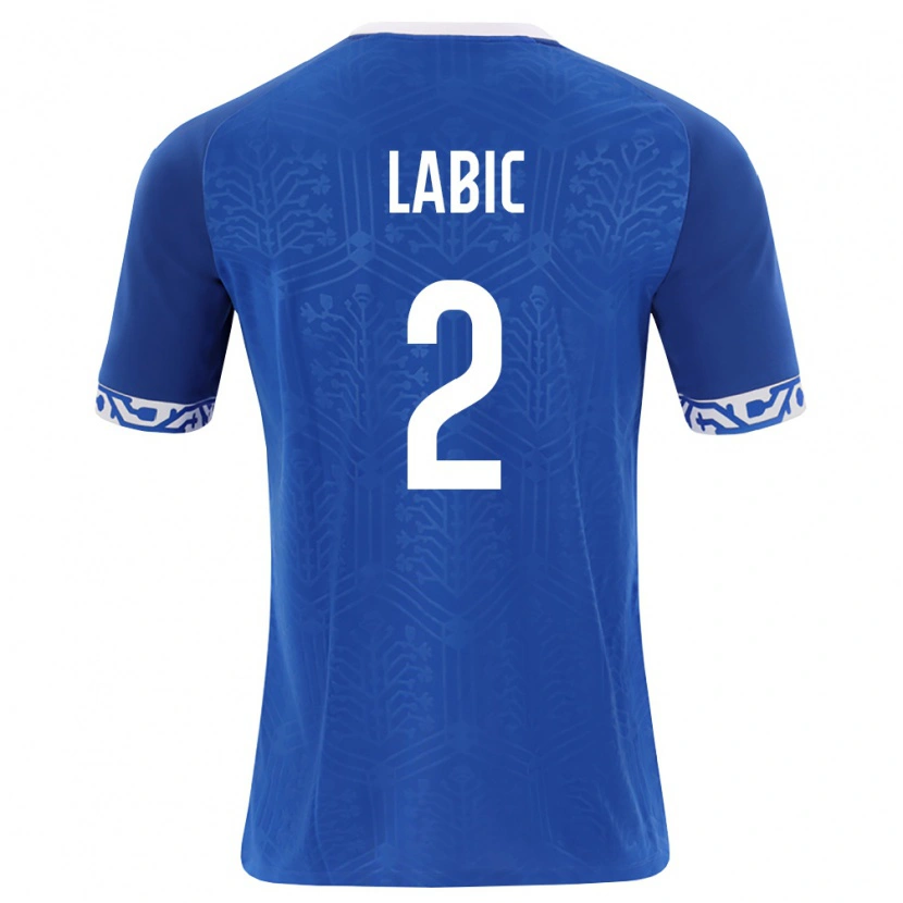 Danxen Kid Moldova Maxim Labic #2 Royal Blue White Home Jersey 26-28 T-Shirt