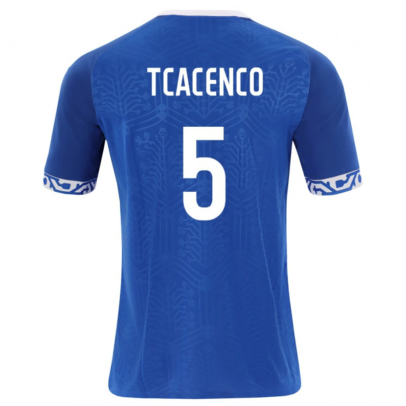 Danxen Kid Moldova Christian Tcacenco #5 Royal Blue White Home Jersey 26-28 T-Shirt