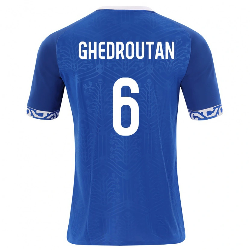 Danxen Kid Moldova Cristian Ghedrouțan #6 Royal Blue White Home Jersey 26-28 T-Shirt