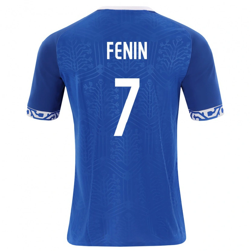 Danxen Kid Moldova Andrei Fenin #7 Royal Blue White Home Jersey 26-28 T-Shirt