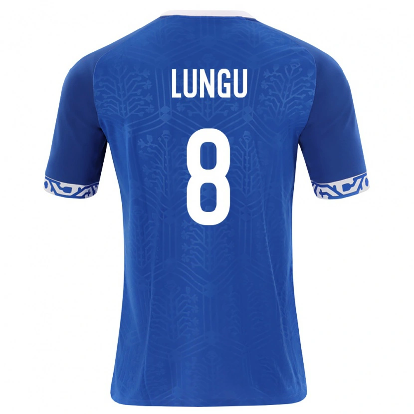 Danxen Kid Moldova Teodor Lungu #8 Royal Blue White Home Jersey 26-28 T-Shirt