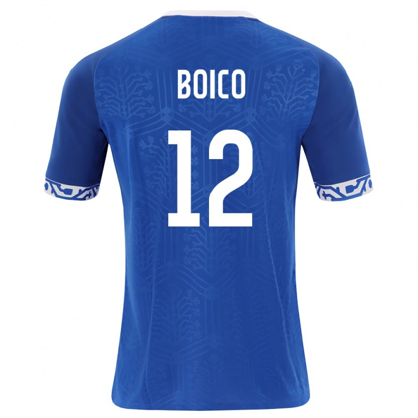 Danxen Kid Moldova Chiril Boico #12 Royal Blue White Home Jersey 26-28 T-Shirt