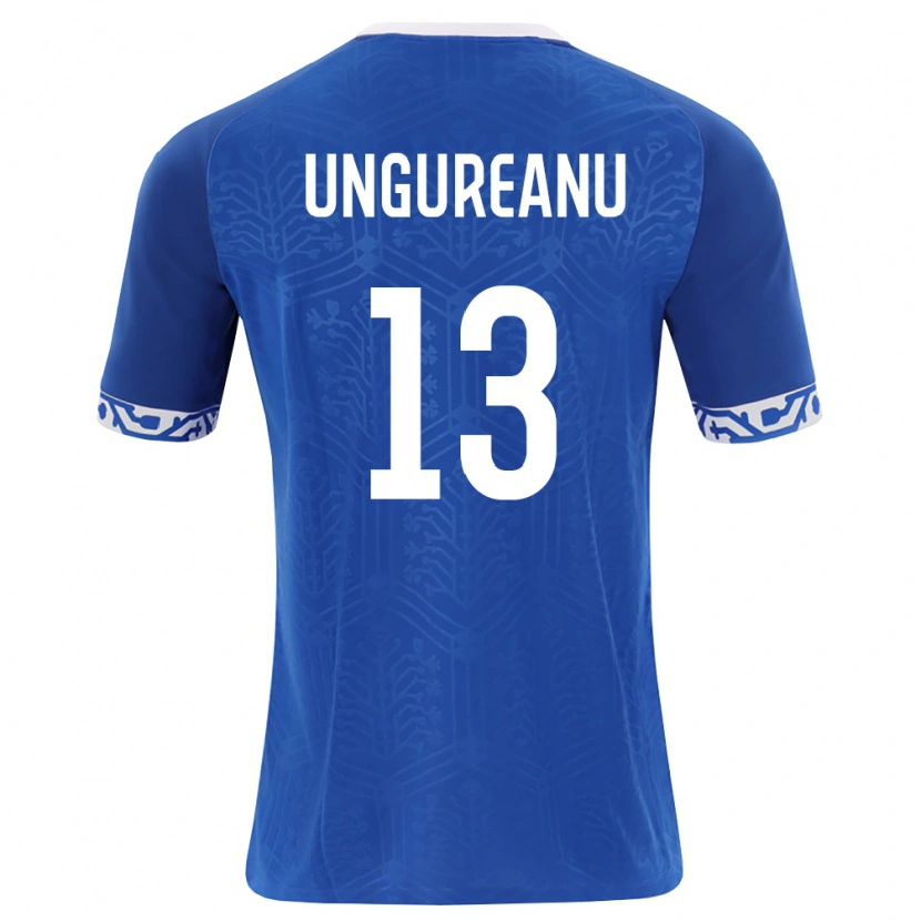 Danxen Kid Moldova Sergiu Ungureanu #13 Royal Blue White Home Jersey 26-28 T-Shirt