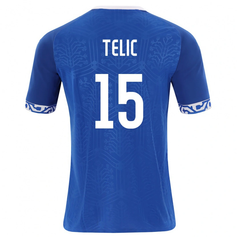 Danxen Kid Moldova Nicolae Telic #15 Royal Blue White Home Jersey 26-28 T-Shirt