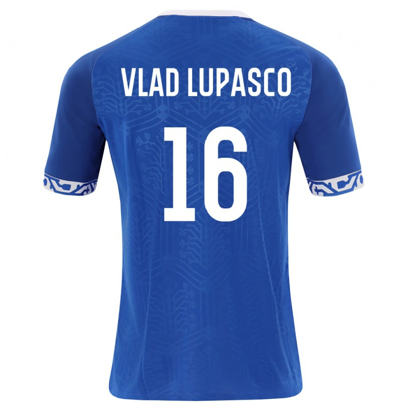 Danxen Kid Moldova Vlad Lupașco #16 Royal Blue White Home Jersey 26-28 T-Shirt