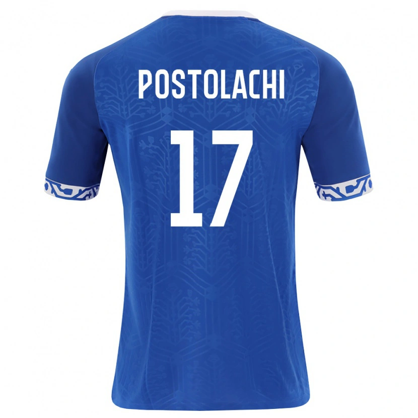 Danxen Kid Moldova Virgiliu Postolachi #17 Royal Blue White Home Jersey 26-28 T-Shirt