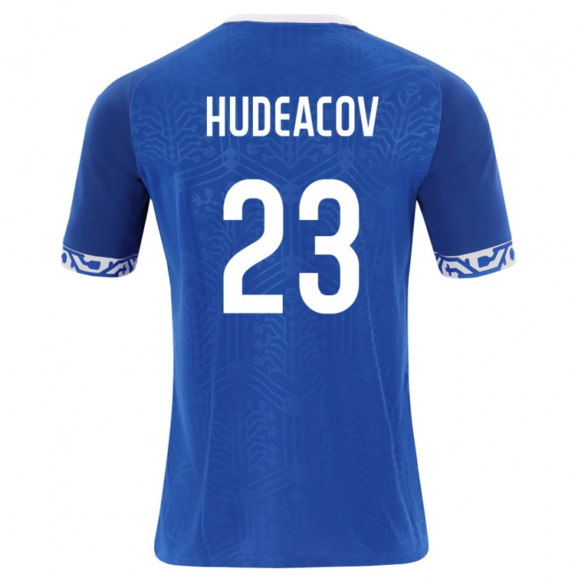Danxen Kid Moldova Andrei Hudeacov #23 Royal Blue White Home Jersey 26-28 T-Shirt