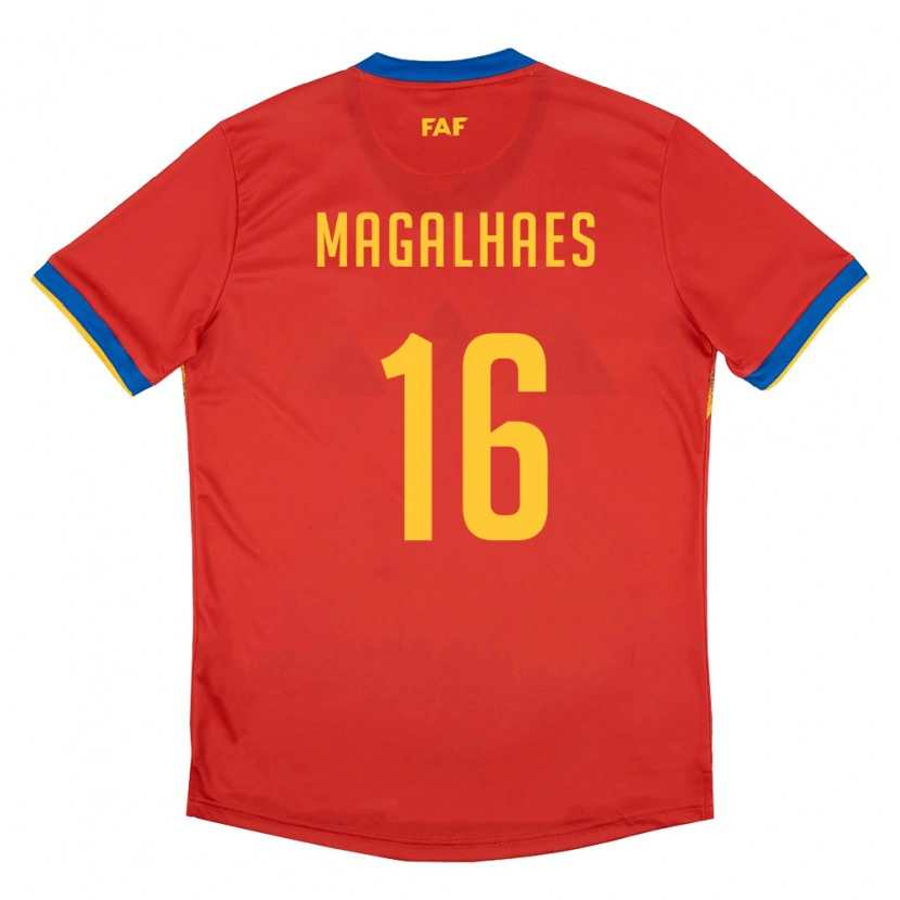 Danxen Kid Andorra Lucas Magalhaes #16 Red Blue Yellow Home Jersey 26-28 T-Shirt