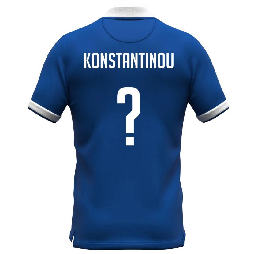 Danxen Kid Cyprus Charalampos Konstantinou #0 Royal Blue White Home Jersey 26-28 T-Shirt