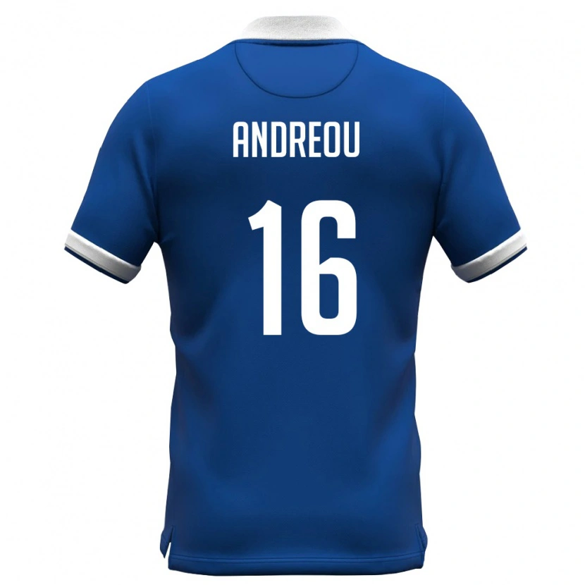Danxen Kid Cyprus Panagiotis Andreou #16 Royal Blue White Home Jersey 26-28 T-Shirt