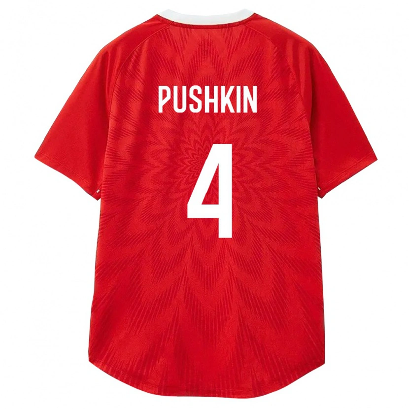 Danxen Kid Russia Zakhar Pushkin #4 Red White Brown Home Jersey 26-28 T-Shirt