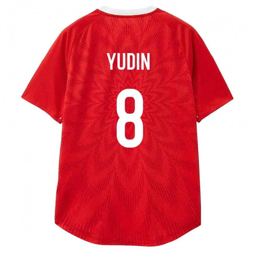 Danxen Kid Russia Aleksandr Yudin #8 Red White Brown Home Jersey 26-28 T-Shirt