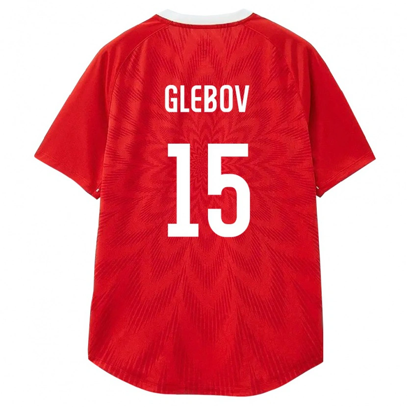 Danxen Kid Russia Kirill Glebov #15 Red White Brown Home Jersey 26-28 T-Shirt