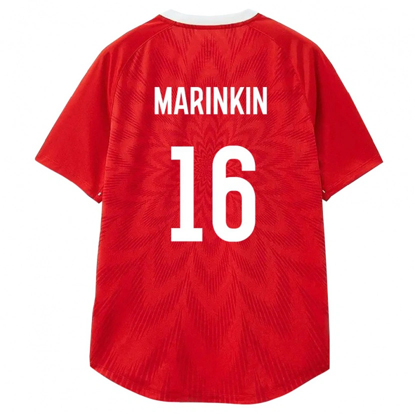 Danxen Kid Russia Timofey Marinkin #16 Red White Brown Home Jersey 26-28 T-Shirt