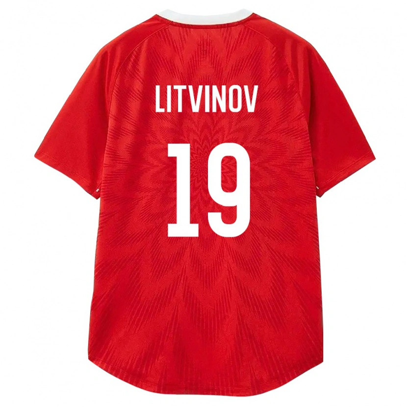 Danxen Kid Russia Ruslan Litvinov #19 Red White Brown Home Jersey 26-28 T-Shirt