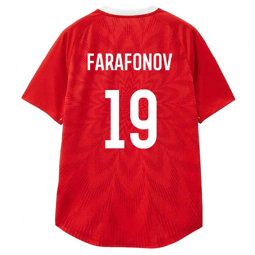 Danxen Kid Russia Demid Farafonov #19 Red White Brown Home Jersey 26-28 T-Shirt