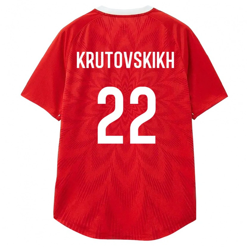 Danxen Kid Russia Artem Krutovskikh #22 Red White Brown Home Jersey 26-28 T-Shirt