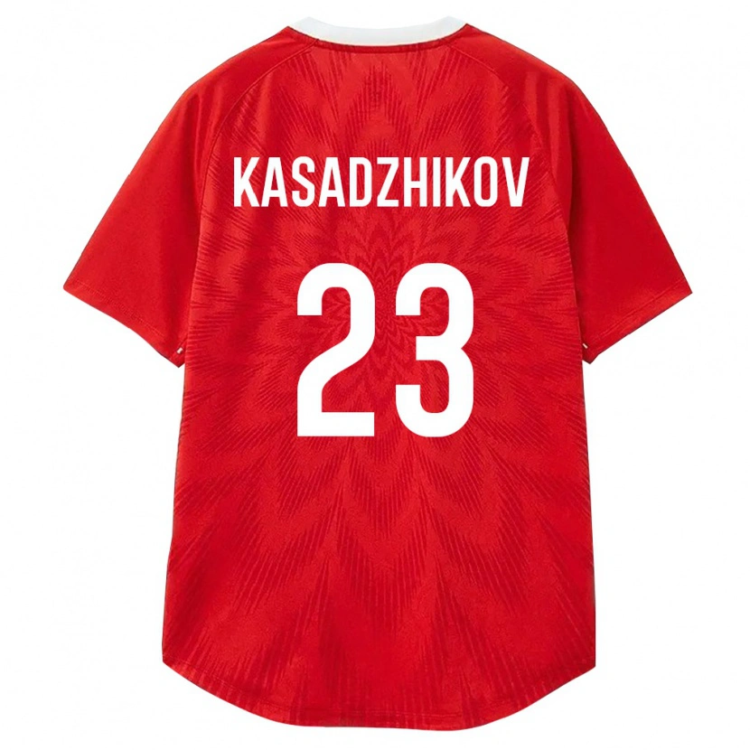 Danxen Kid Russia Andrey Kasadzhikov #23 Red White Brown Home Jersey 26-28 T-Shirt