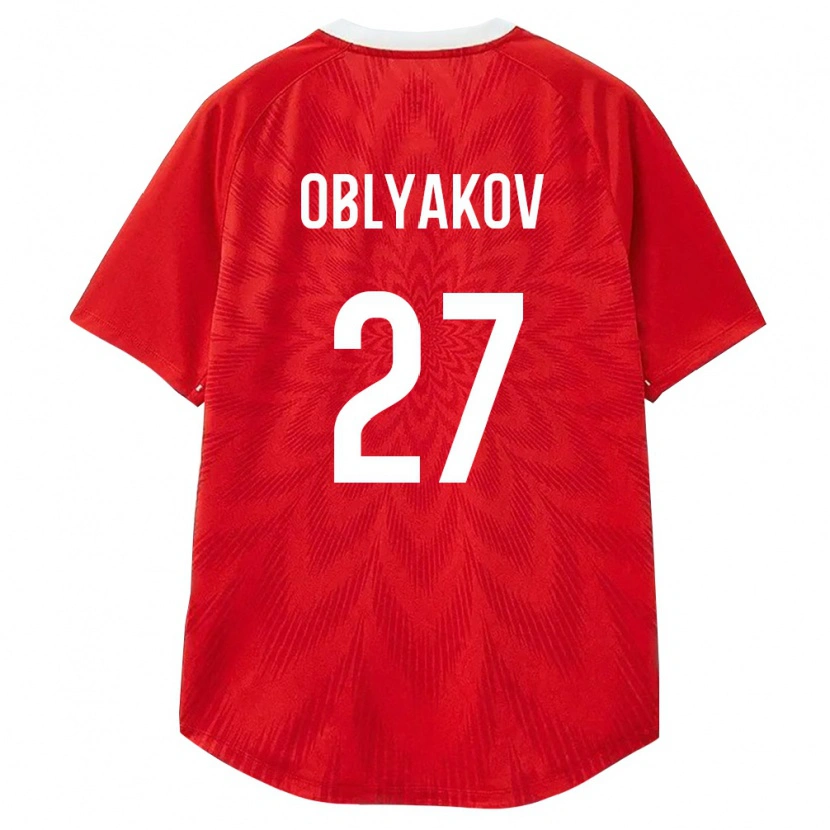 Danxen Kid Russia Ivan Oblyakov #27 Red White Brown Home Jersey 26-28 T-Shirt